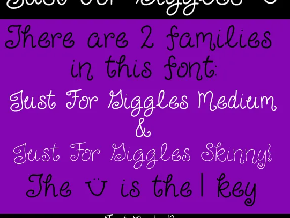 Just For Giggles font