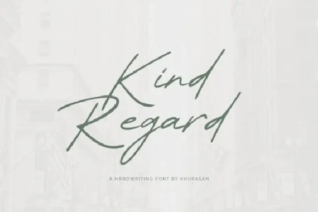 Kind Regards font