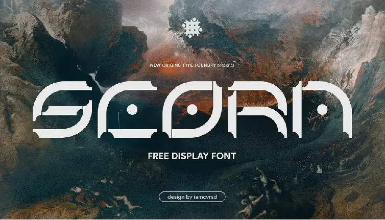 SCORN font