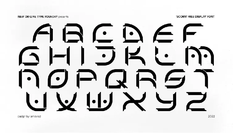 SCORN font