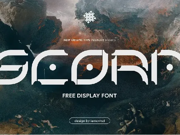 SCORN font