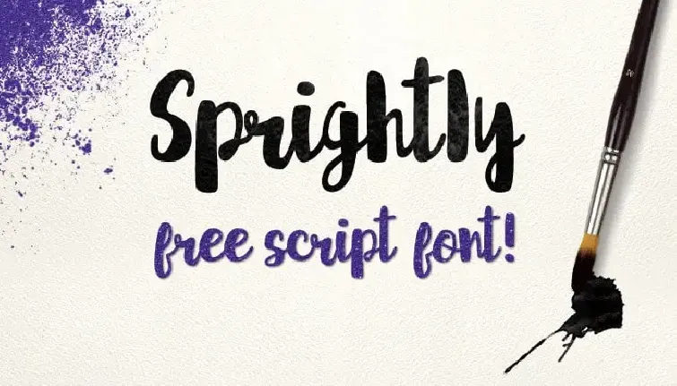 Sprightly Script font