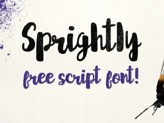 Sprightly Script font