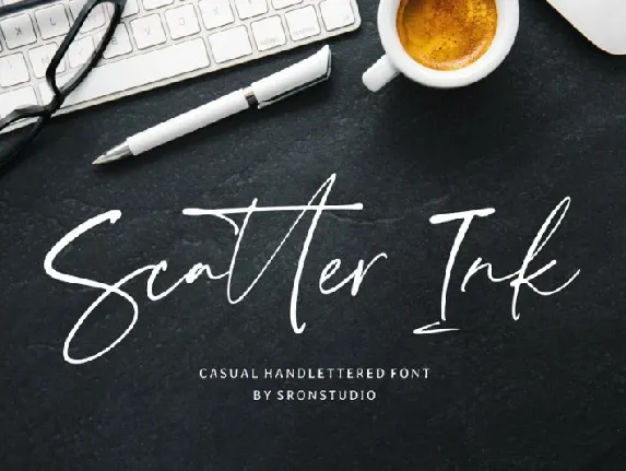 Scatter Ink Handlettered font