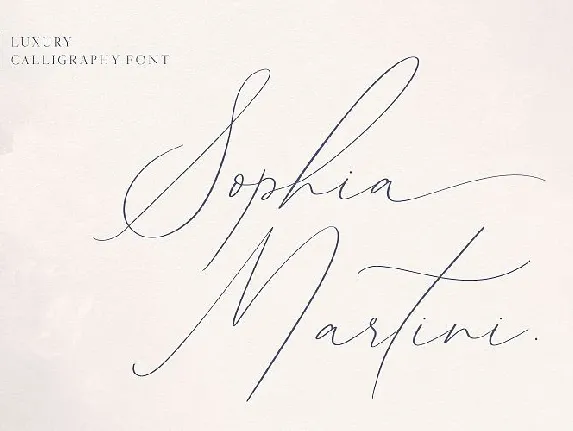 Sophia Martini Handwritten font