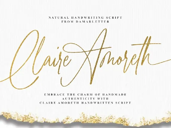 Claire Amoreth font