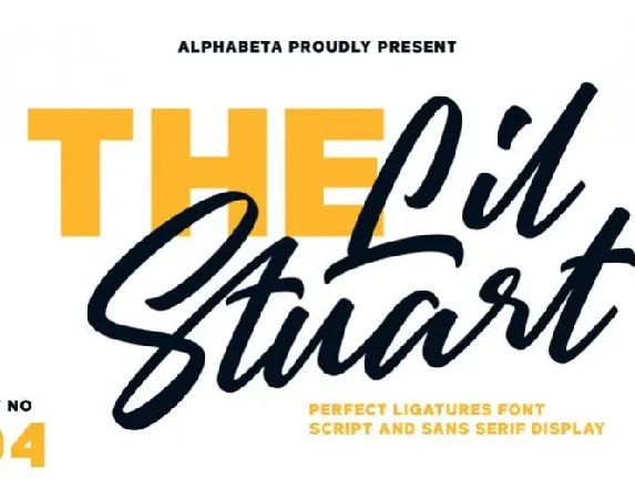 Lil Stuart Ligature font