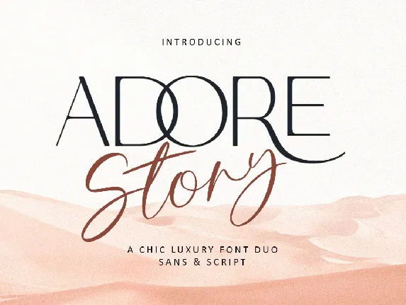 Adore Story font