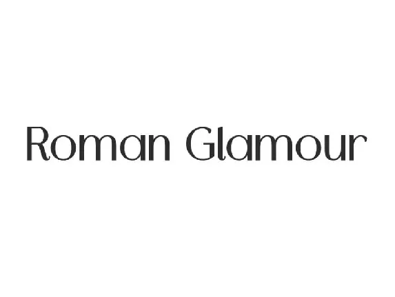 RomanGlamourDemo font