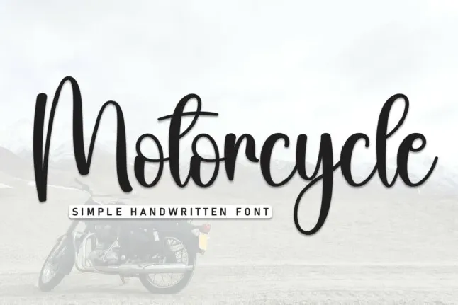 Motorcycle Script font