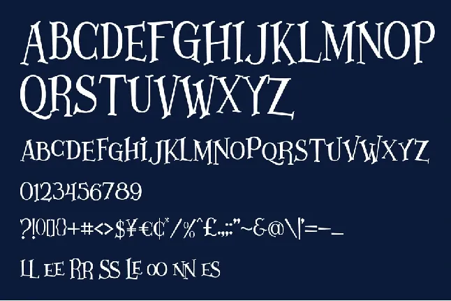 Lazarrous Display font