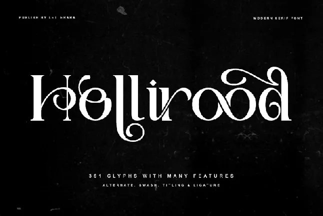 Hollirood-Personal use font