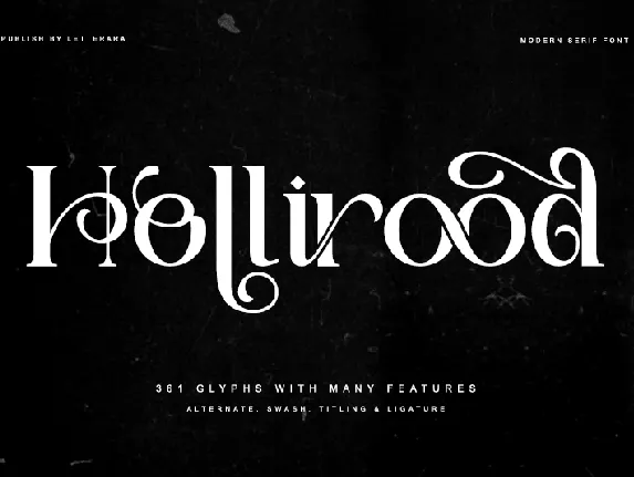 Hollirood-Personal use font