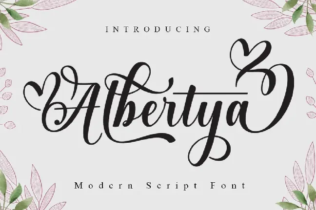 Albertya font