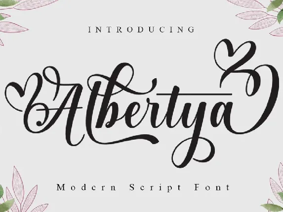 Albertya font