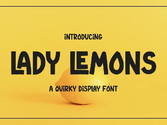 Lady Lemons font