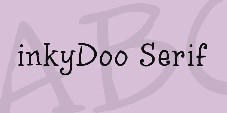 inkyDoo Serif font