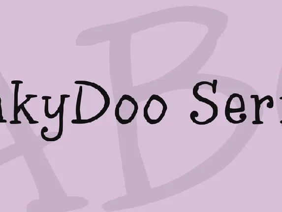 inkyDoo Serif font