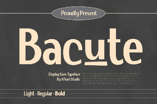 Bacute font