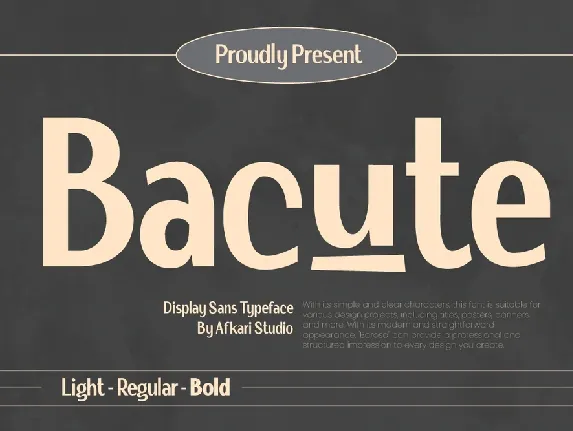 Bacute font