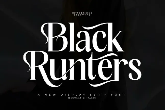 Black Runters font