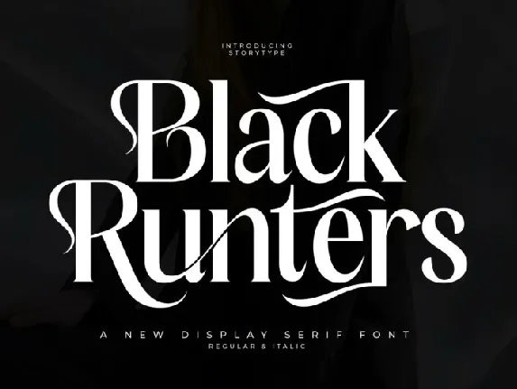 Black Runters font