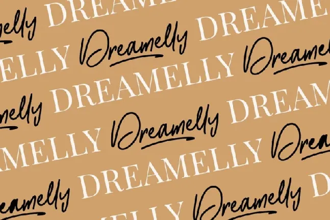 Dreamelly Signature font