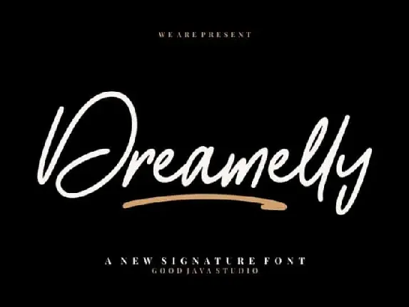 Dreamelly Signature font