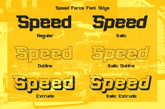 Speed Force DEMO font