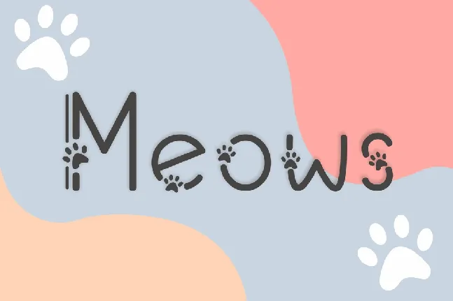 Meows Fancy font