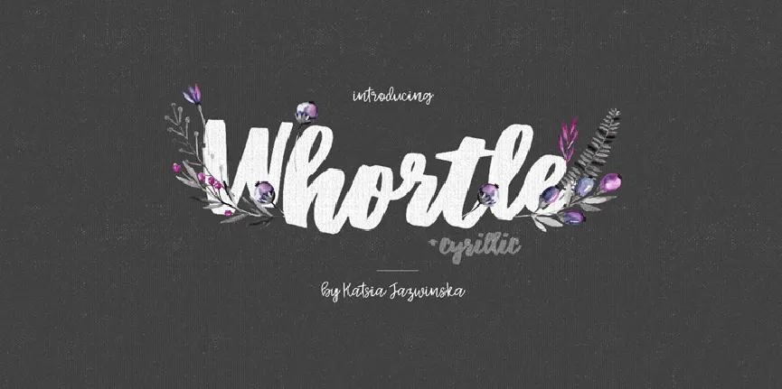 Whortle font