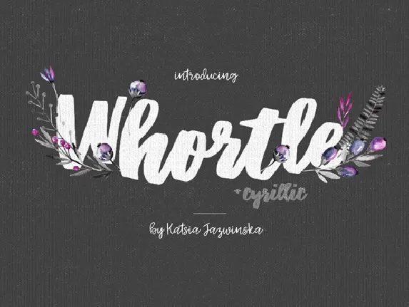 Whortle font