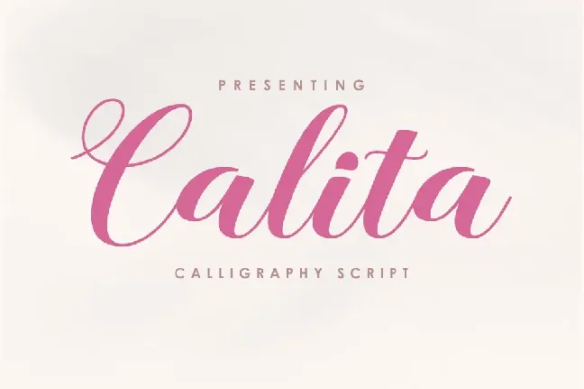 Calita font