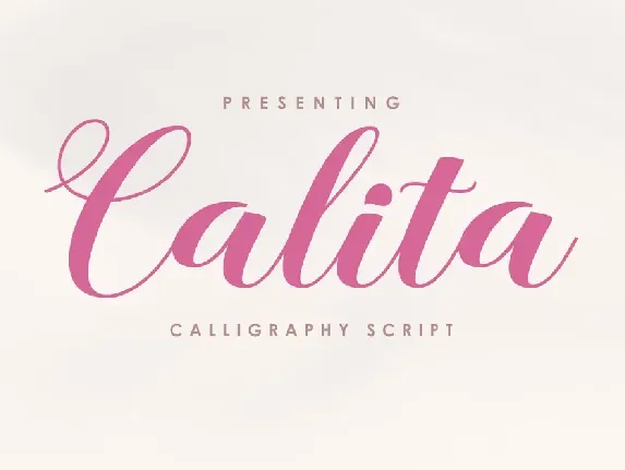 Calita font