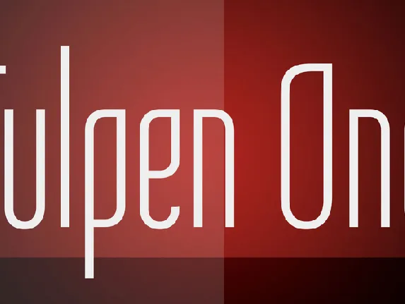 Tulpen One font