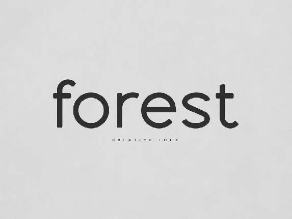 Forest font