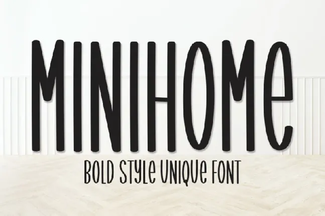 Minihome Display font