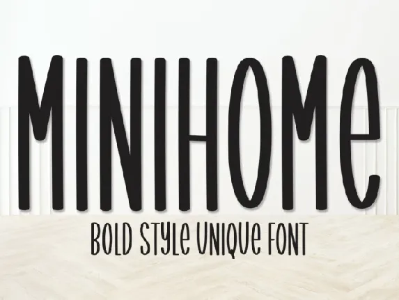 Minihome Display font