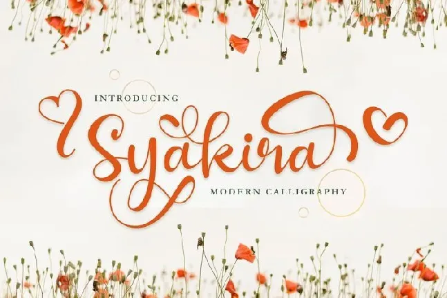 Syakira Calligraphy font