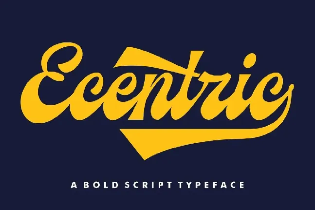 Ecentric font