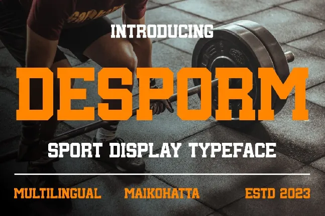 Desporm font