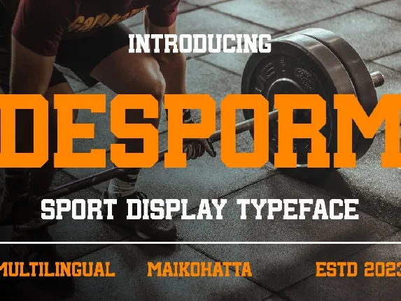 Desporm font