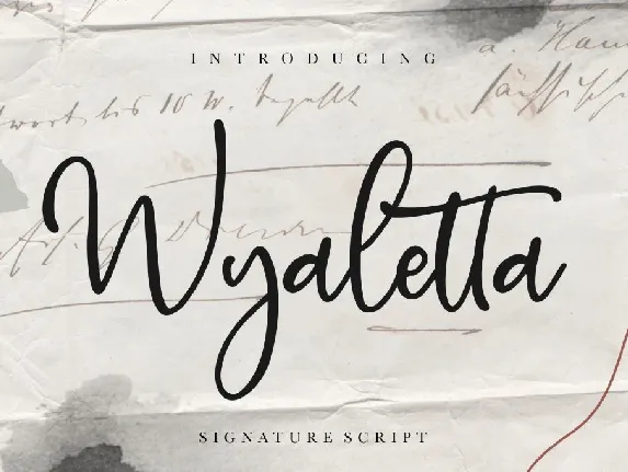 Wyaletta font