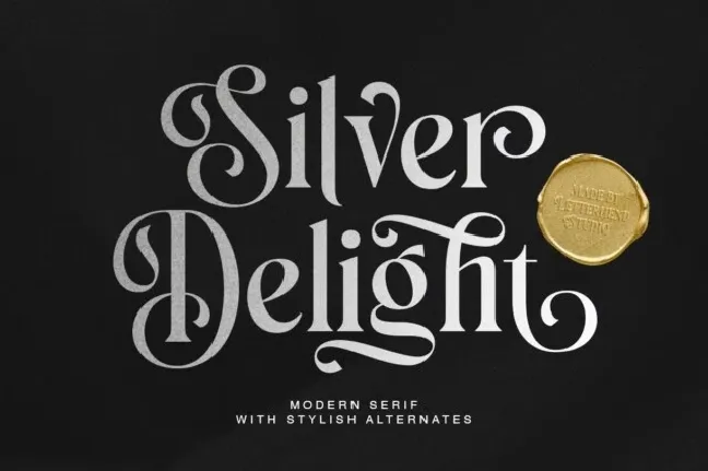 Silver Delight font