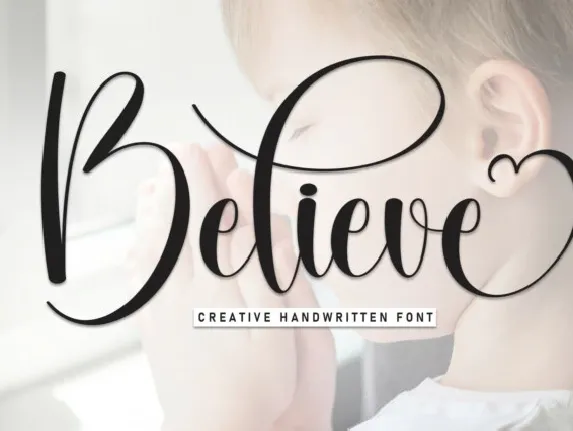 Believe Calligraphy font