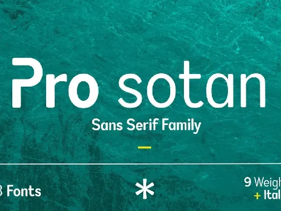 Pro Sotan font