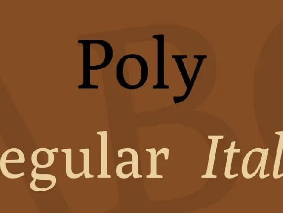 Poly font