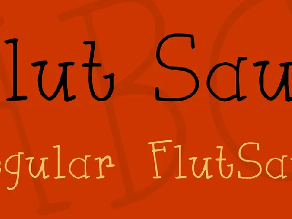 flut Saus font