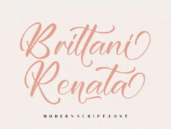 Brittani Renata font