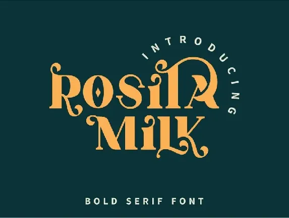 Rosita Milk font